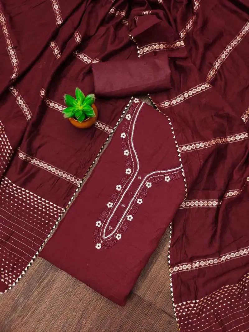 Color Set 9058 Fancy Cotton Silk Dress Material Wholesale Suppliers In Mumbai