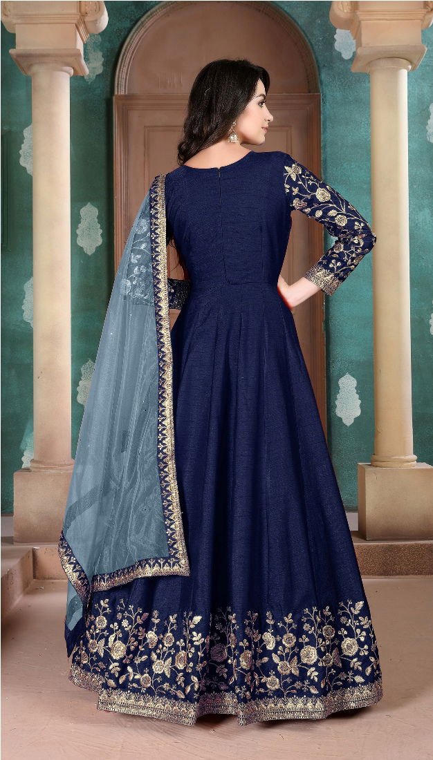 Aanaya 111 Latest Festival Wear Designer Adda Silk With Heavy Border  Net  Dupatta Suit Collection 