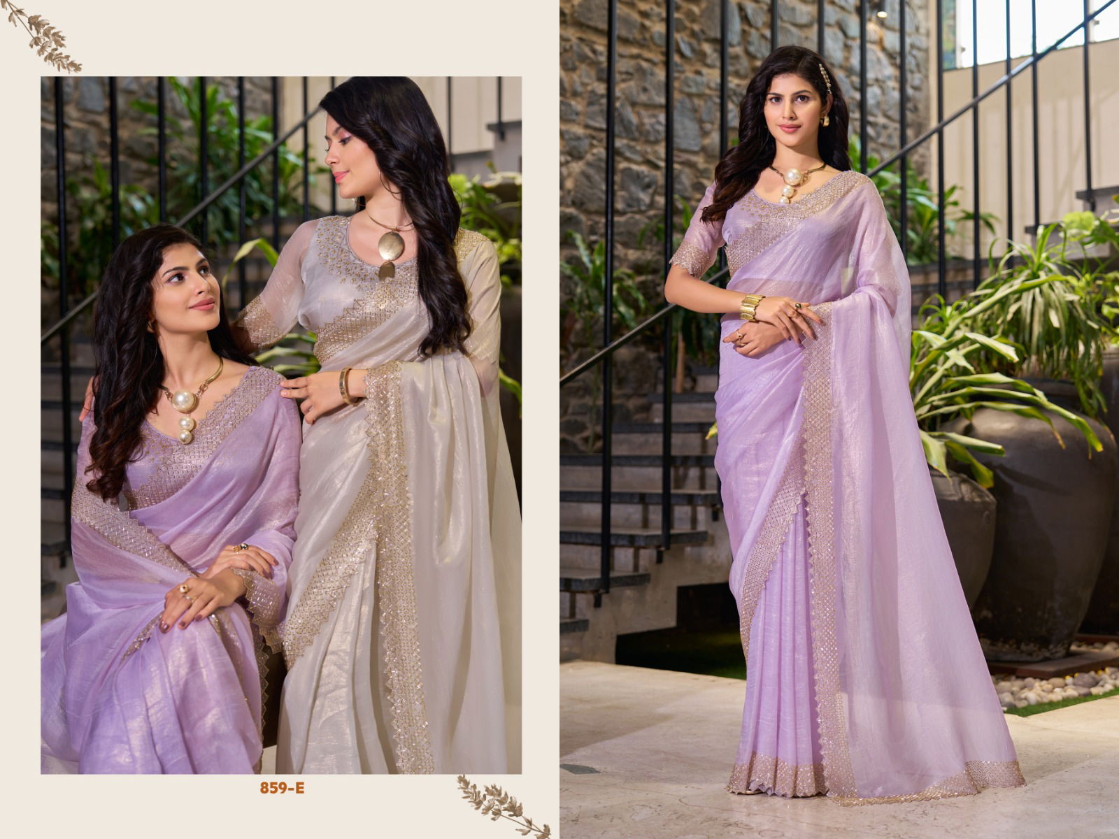 Mehek 859 A To E Party Wear Sarees Wholesale Clothing Suppliers In India
