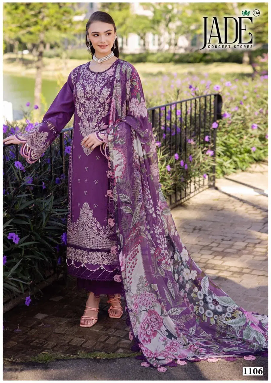 Jade Bin Saeed Vol 11 Heavy Cotton Luxury Dress Material Orders In India