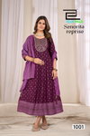 Senorita Reprise By Blue Hills Rayon Gown With Dupatta Wholesale Shop In Surat