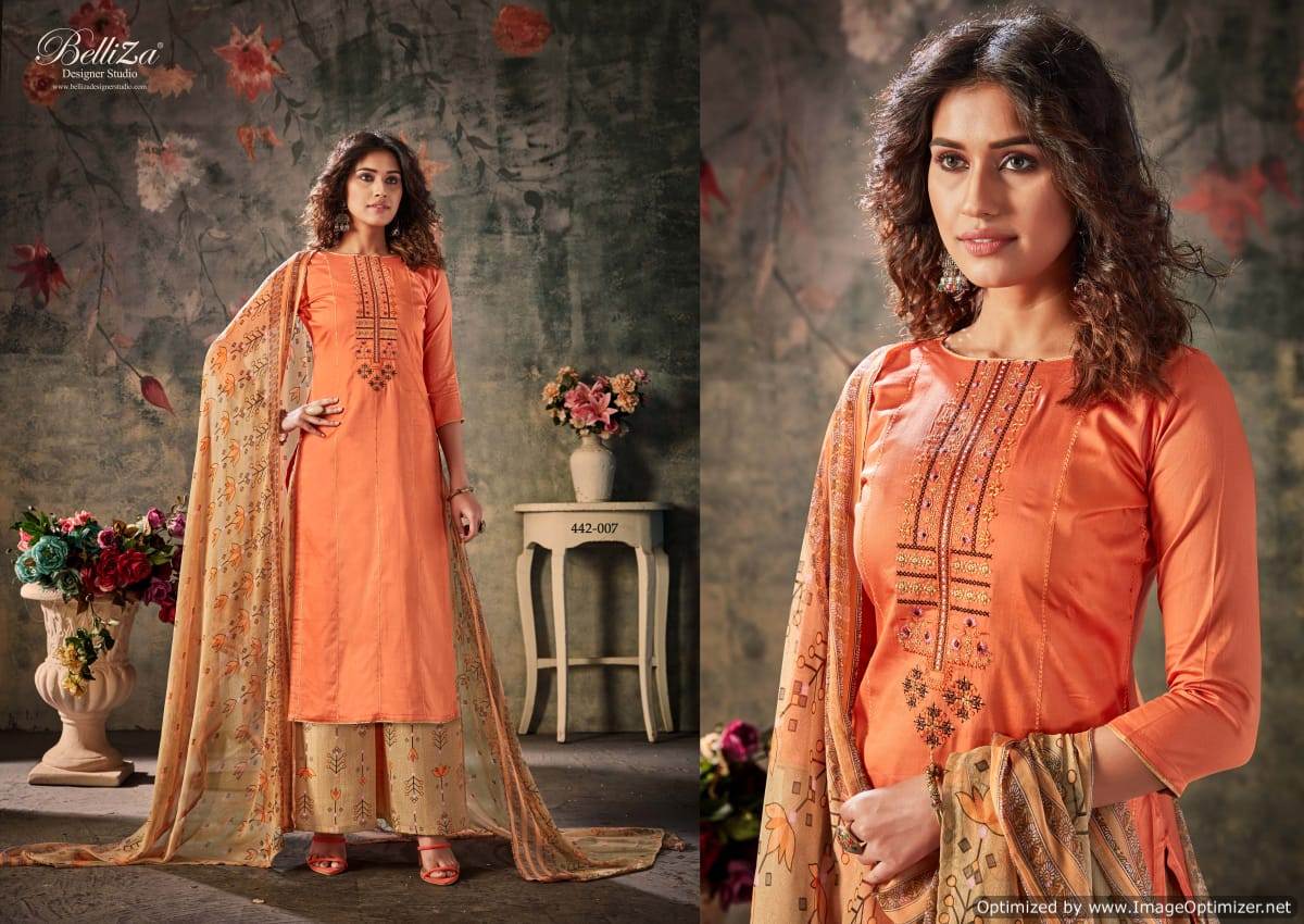 Belliza Nazar E Patiala 4 Latest Designer Pure Jam Cotton With Kashmiri Embroidery Work Nazneen Dupatta 