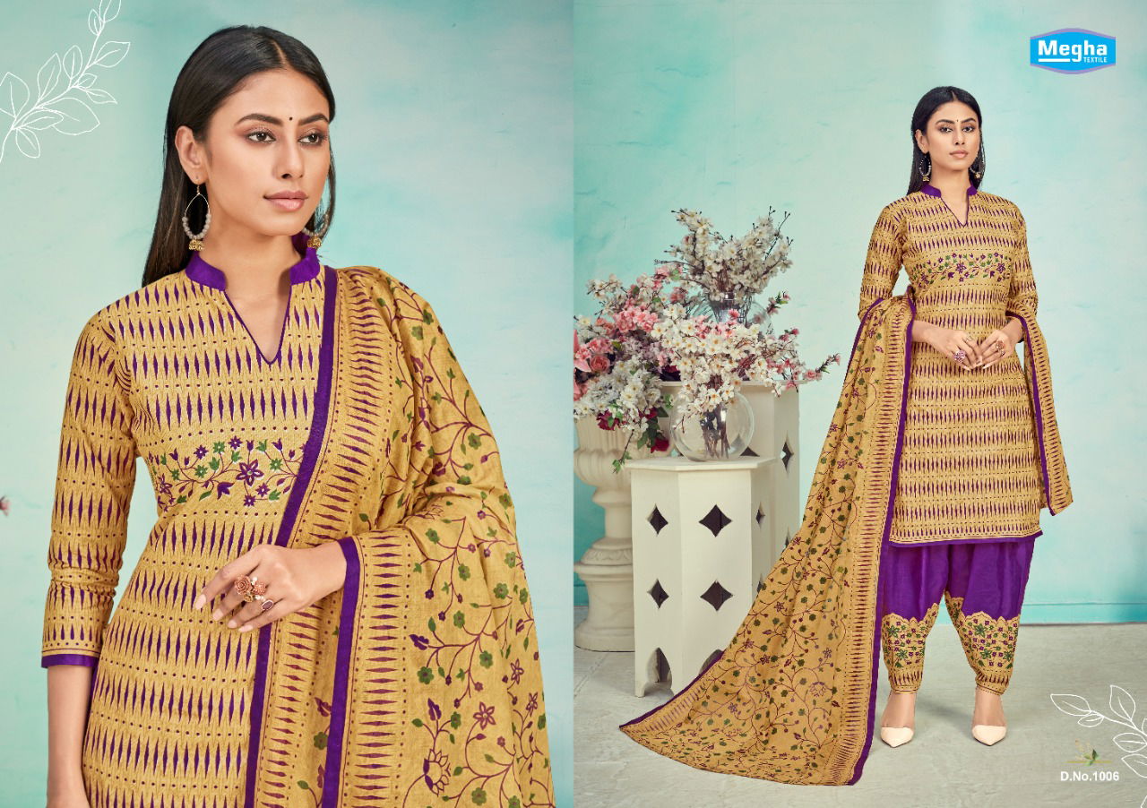 Megha Panghat Vol 1 Exclusive Pure Cotton Printed Casual Wear Dress Material Collection 
