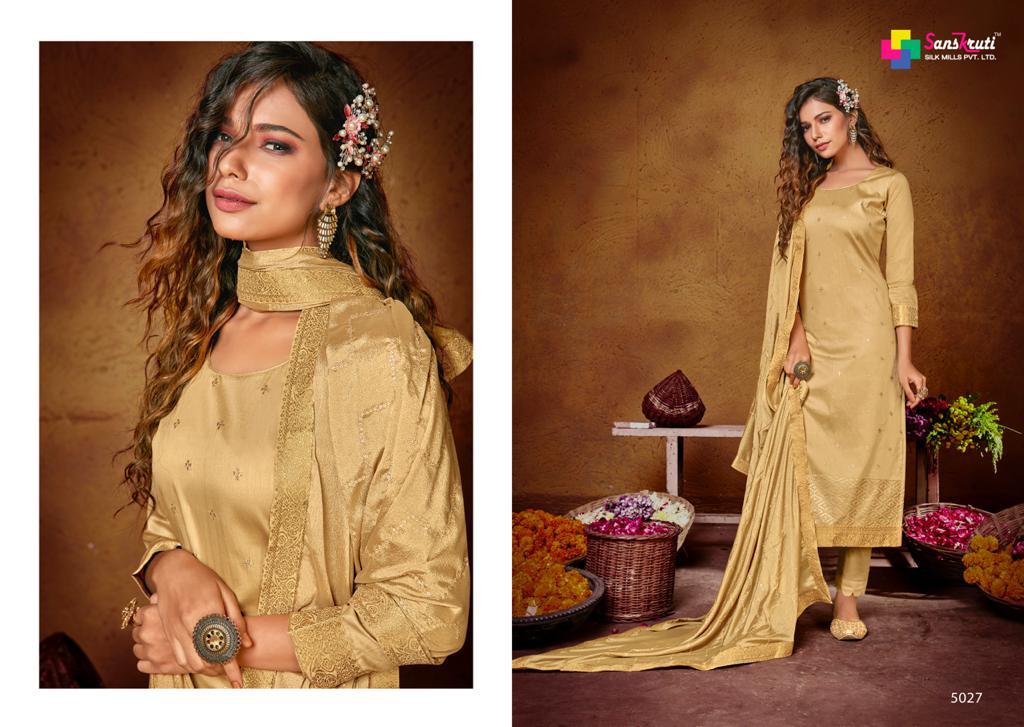 Sanskruti Khushnuma Latest Fancy casual Wear Pure jam Silk Designer Dress Material Collection