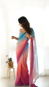 DAC Alia Sunrise Faux Georgette 1 Minute Readymade Saree Wholesalers In Delhi