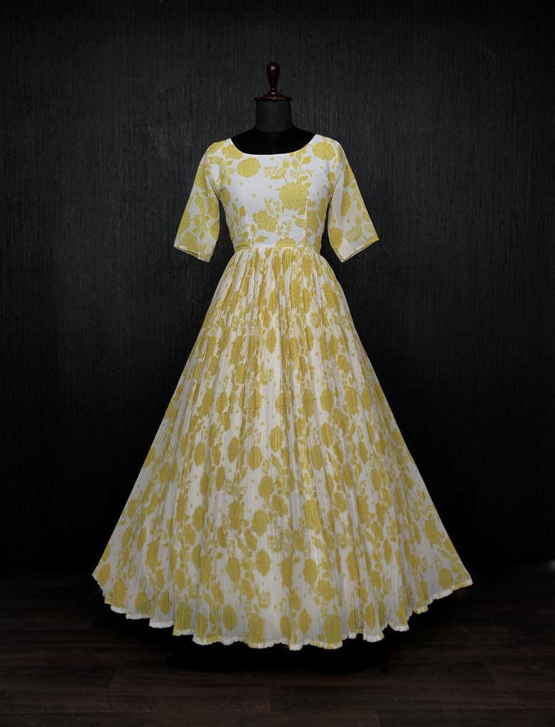 Ka 1004 Georgette Printed Gown Catalog