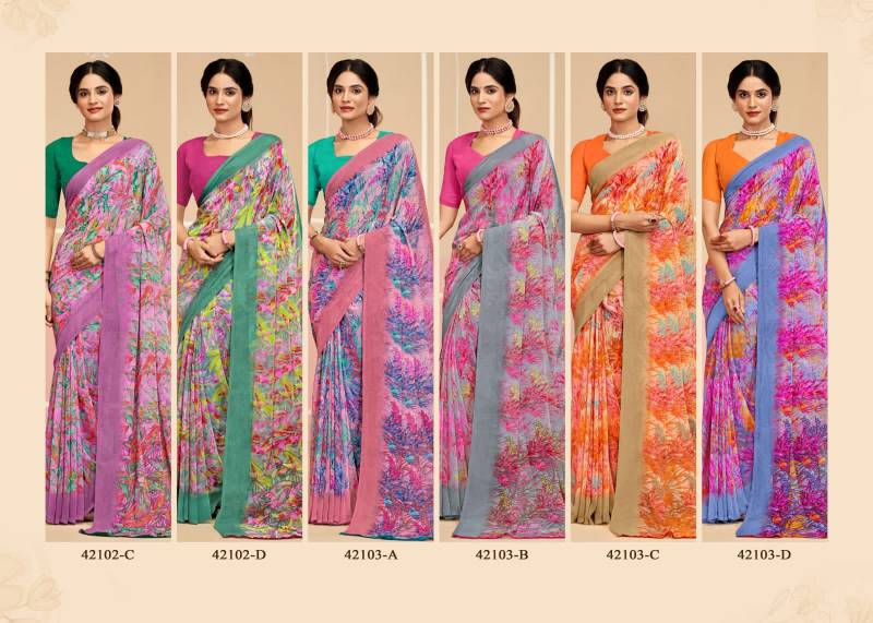 Ragaa Georgette 17 By Ruchi Printed Saree Wholesale Clothing Suppliers In India