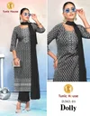 Dolly By Tunic House Viscose Rayon Kurti With Bottom Dupatta Online Wholesale