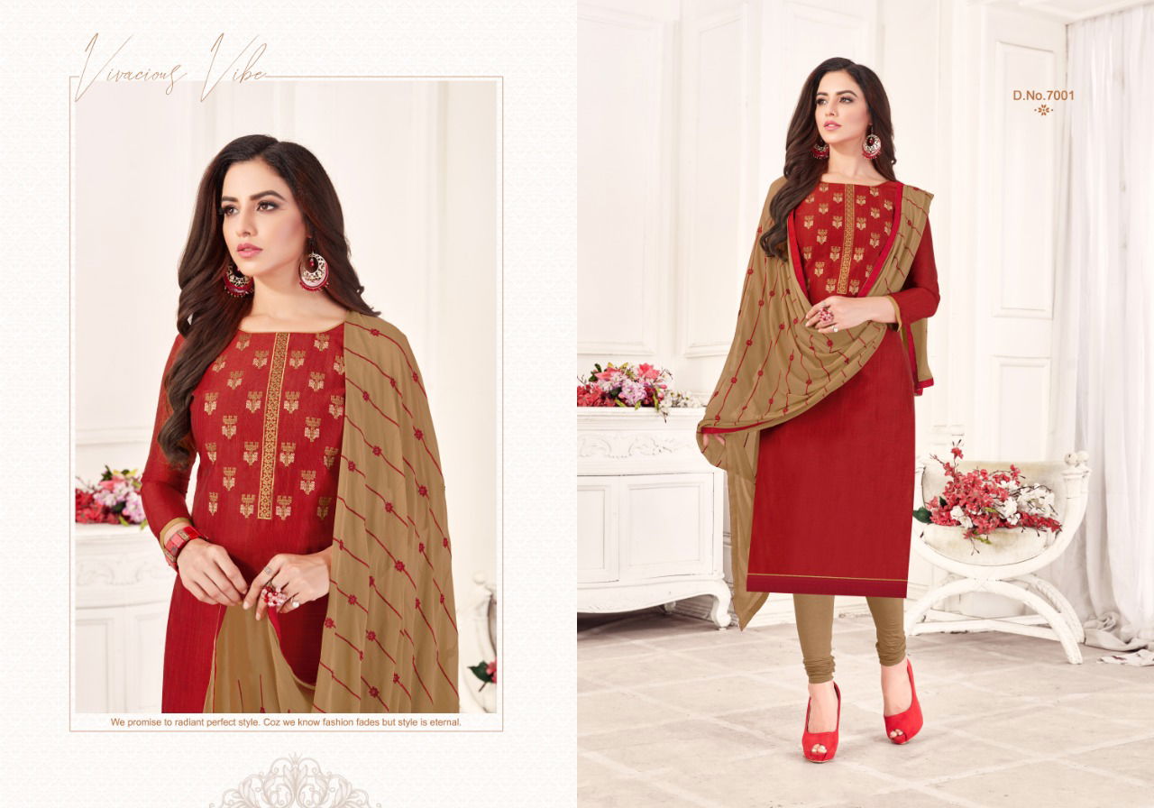 Ff Anokhi Latest Fancy Casual Wear jharna silk Churidar Dress Materials Collection

