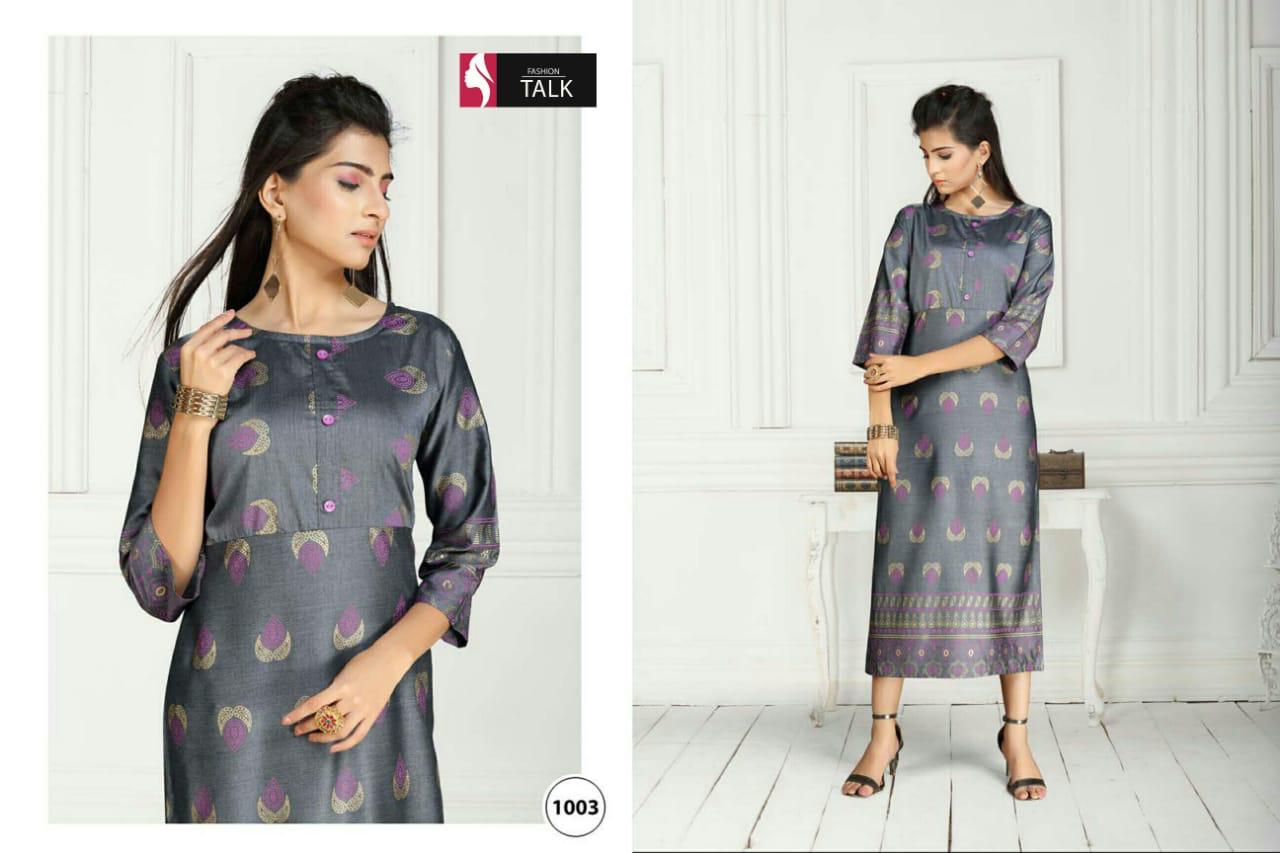 Ft Swiss Latest Fancy Casual Wear Heavy Rayon Printed Designer Kurtis Collection
