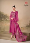 Kiyari By Sudriti Cosmos Satin Printed Dress Material Wholesale Shop In Surat