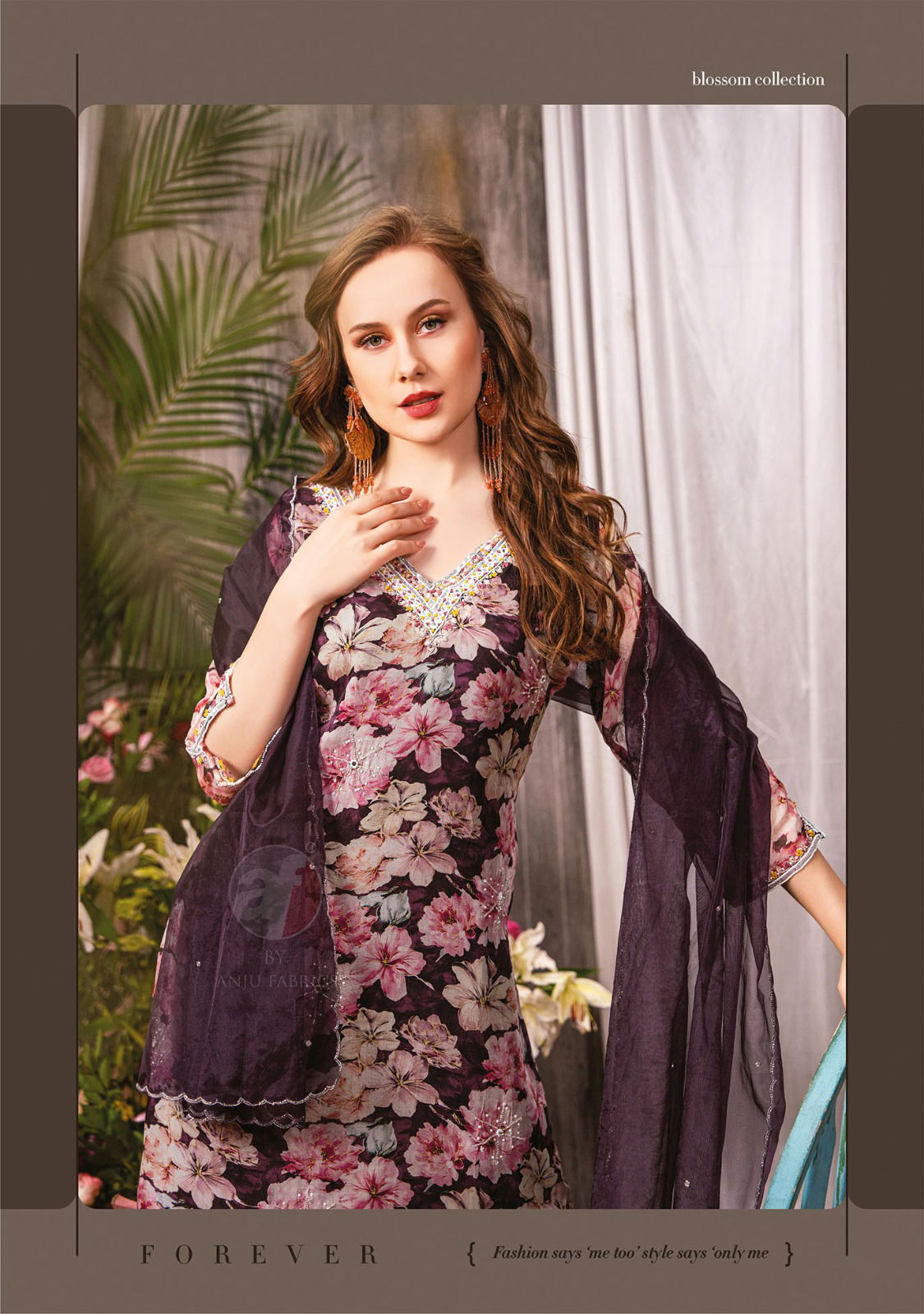 Nazar Vol 5 By Af Organza With Digital Print Kurti Bottom With Dupatta Catalog