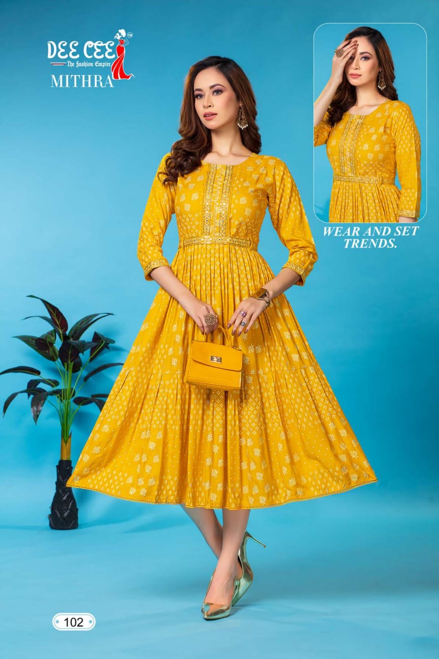 The Fashiom Empire By Deecee Rayon Printed Kurtis Catalog