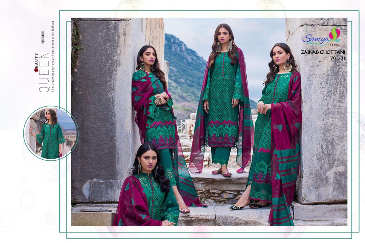 Saniya Zainab Chottani 1 Latest Fancy Designer Casual Wear Pakistani Eid Collection Salwar Kameez
