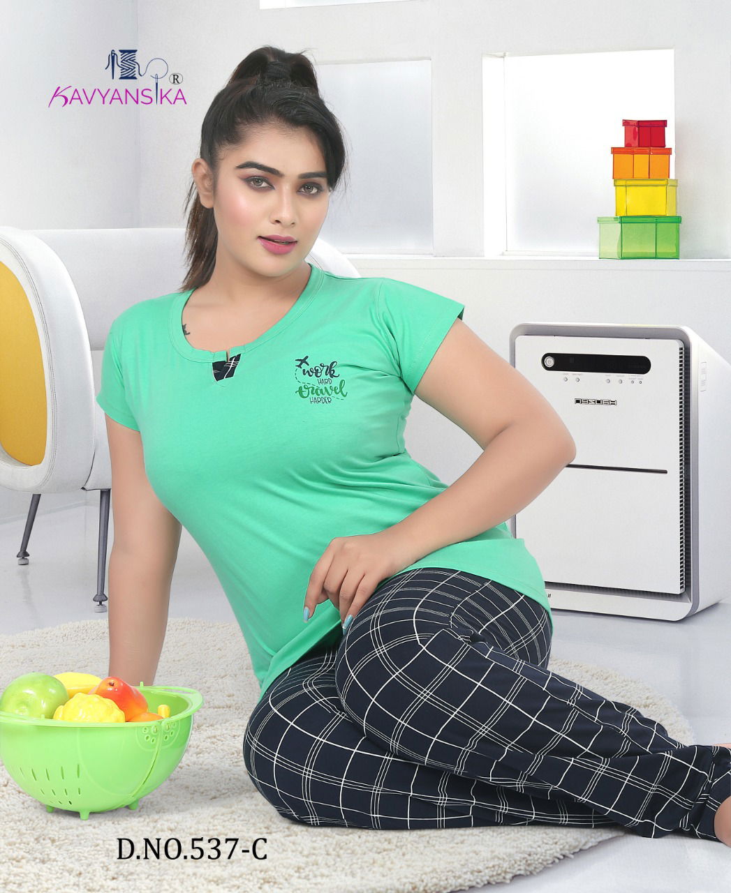 Kavyansika 537 Latest Stylish Night Suit Collection 