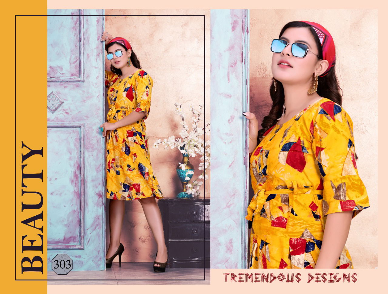 Trendy Flyer 2 Latest Fancy Rayon Regular Casual Wear Printed Kurtis Collection
