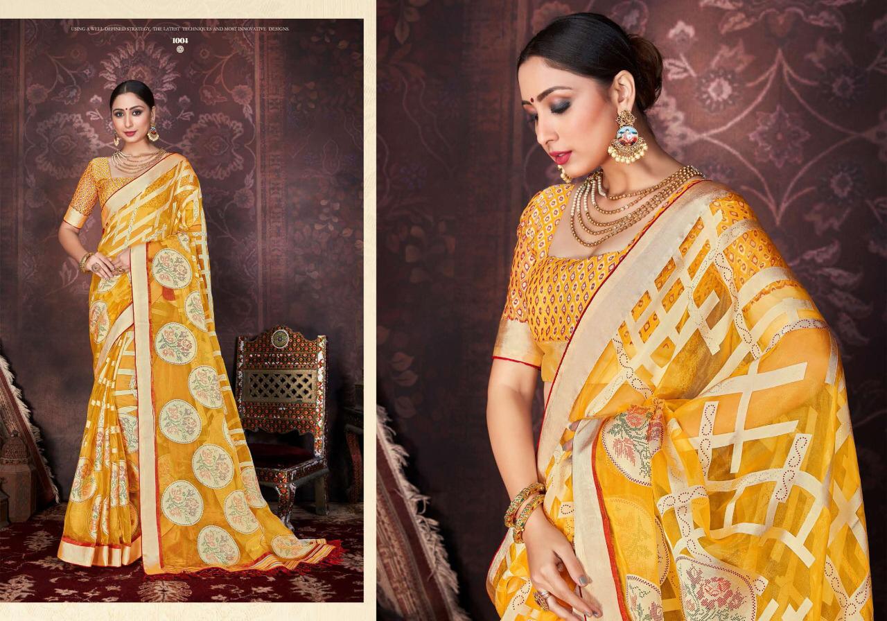 SHUBH SHREE STELLA Latest Heavy Designer Wedding Wear Orgenza Sartin Brasso with Dispro and foil with Jhalar
