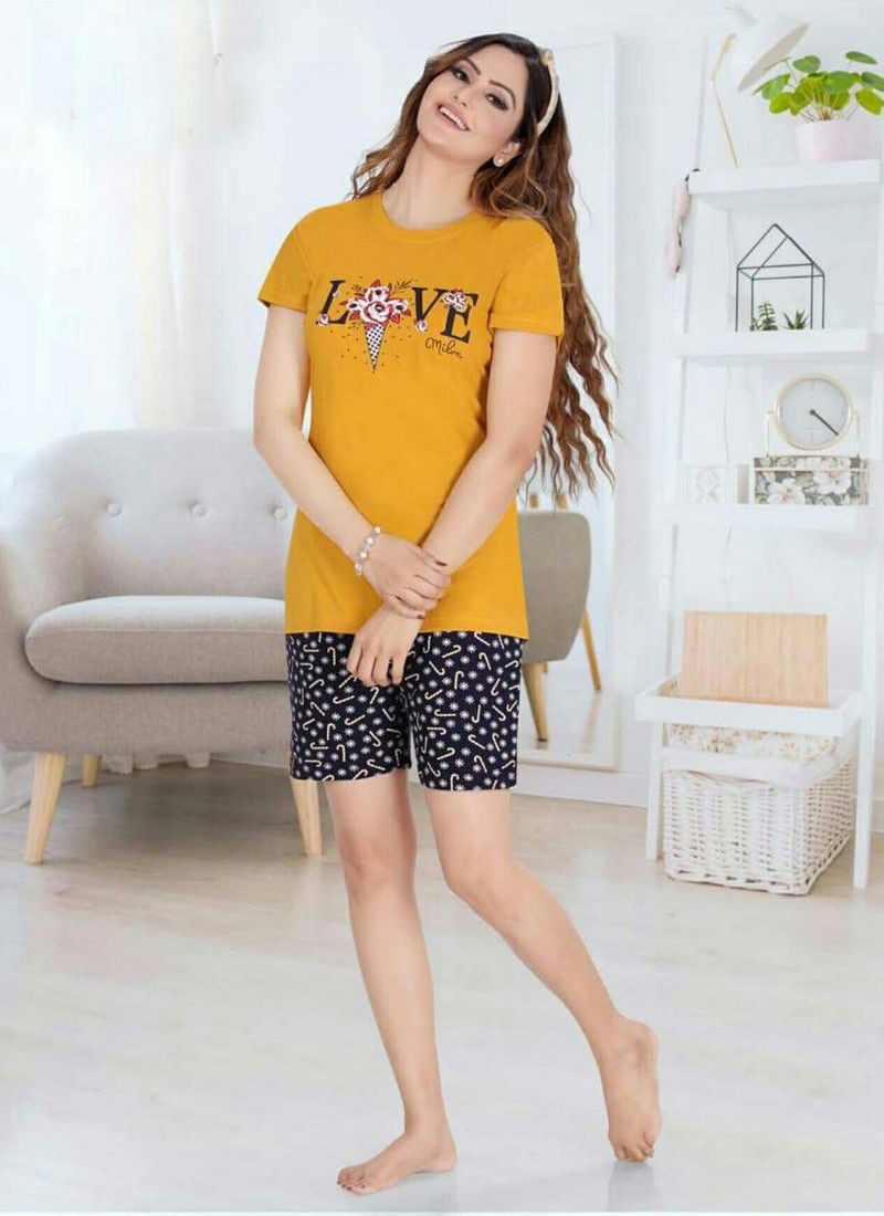 Ft Blackberry 158 Premium Exclusive Comfortable Hosiery With Super Fine Stitching Short Printed Hosiery Cotton Collection
