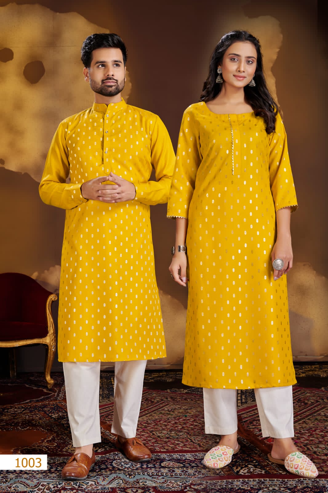 Banwery Fancy Party Wear Couple Dream Cotton Kurti With Pant Designer Collection
