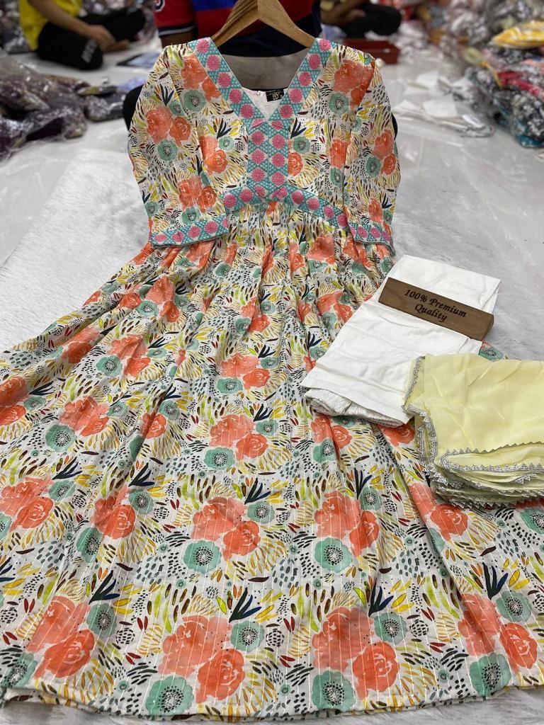 Pineapple By Tdg Printed Kurti With Bottom Dupatta Wholesale Market In Surat