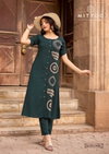 Baawri By Mittoo Rayon Threadwork Kurti With Bottom Wholesale Online
