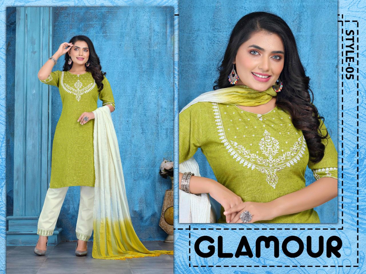 Inayat 2 Designer Fancy Ethnic Wear Rayon Kurti With Botton And Dupatta Readymade Collection