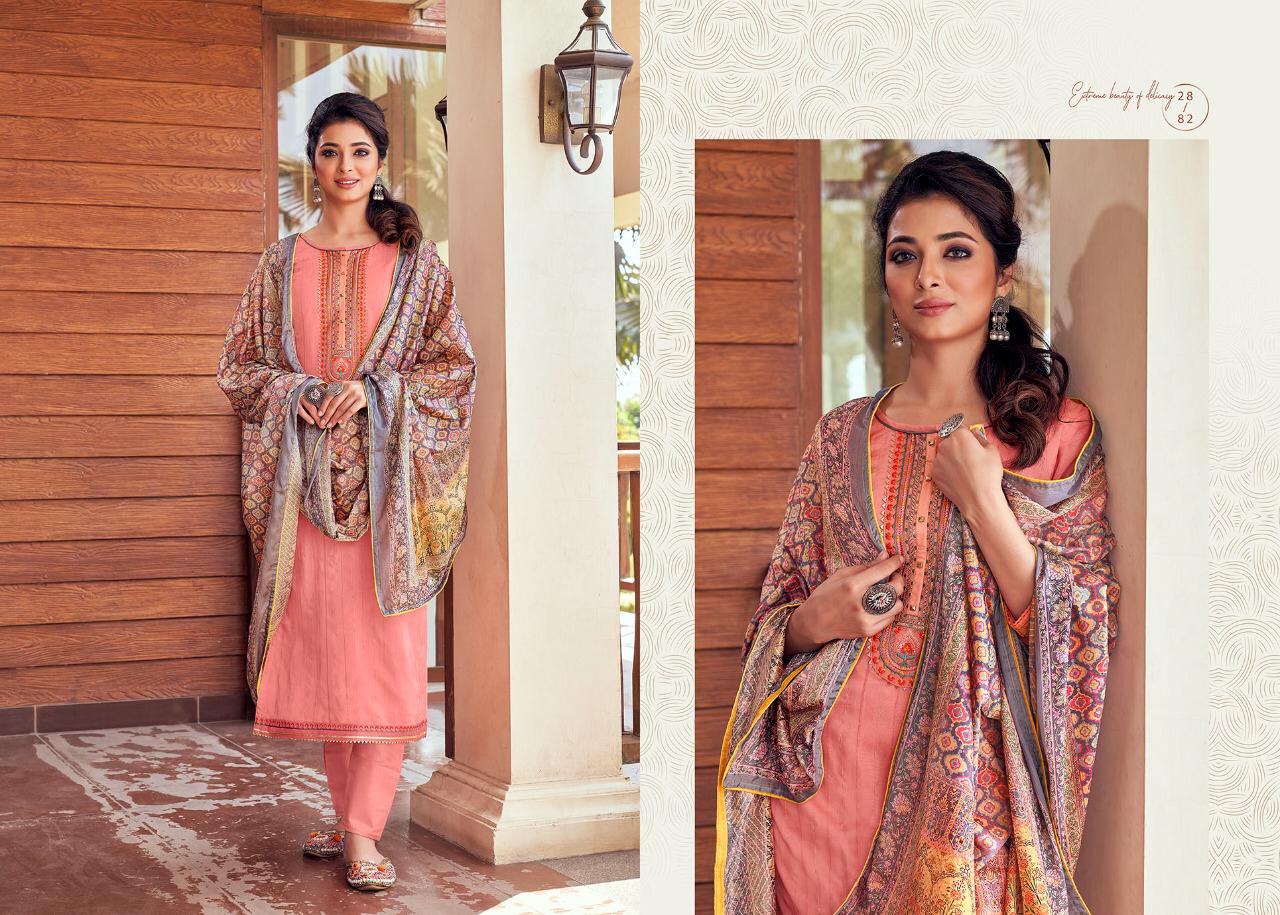 Rangoon Munch Ethnic Wear Printed Heavy Maslin Weaving Ready Made Dress Collection

