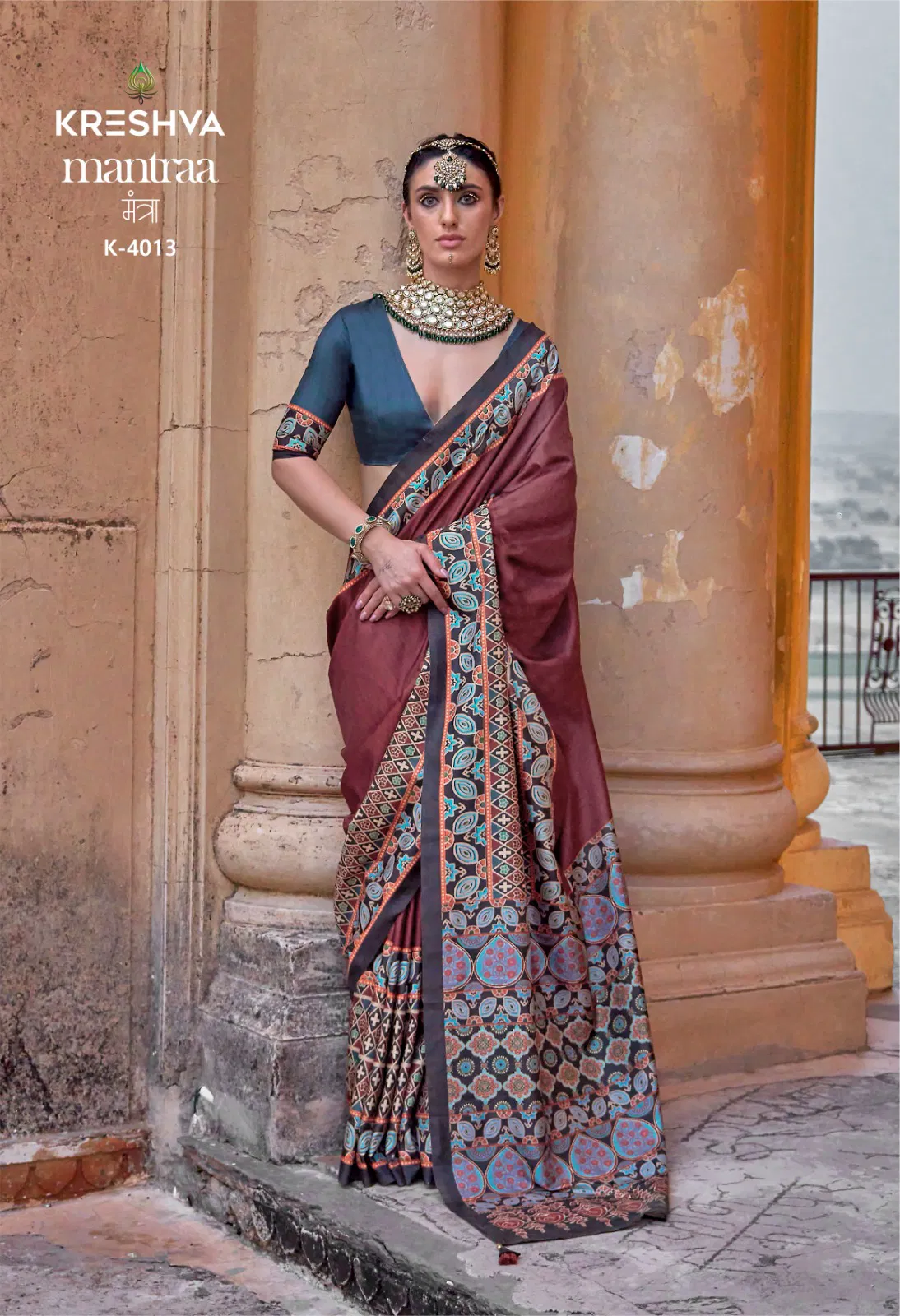 Mantra By Kreshva P V Silk Wedding Wear Surat Saree Wholesale Market
