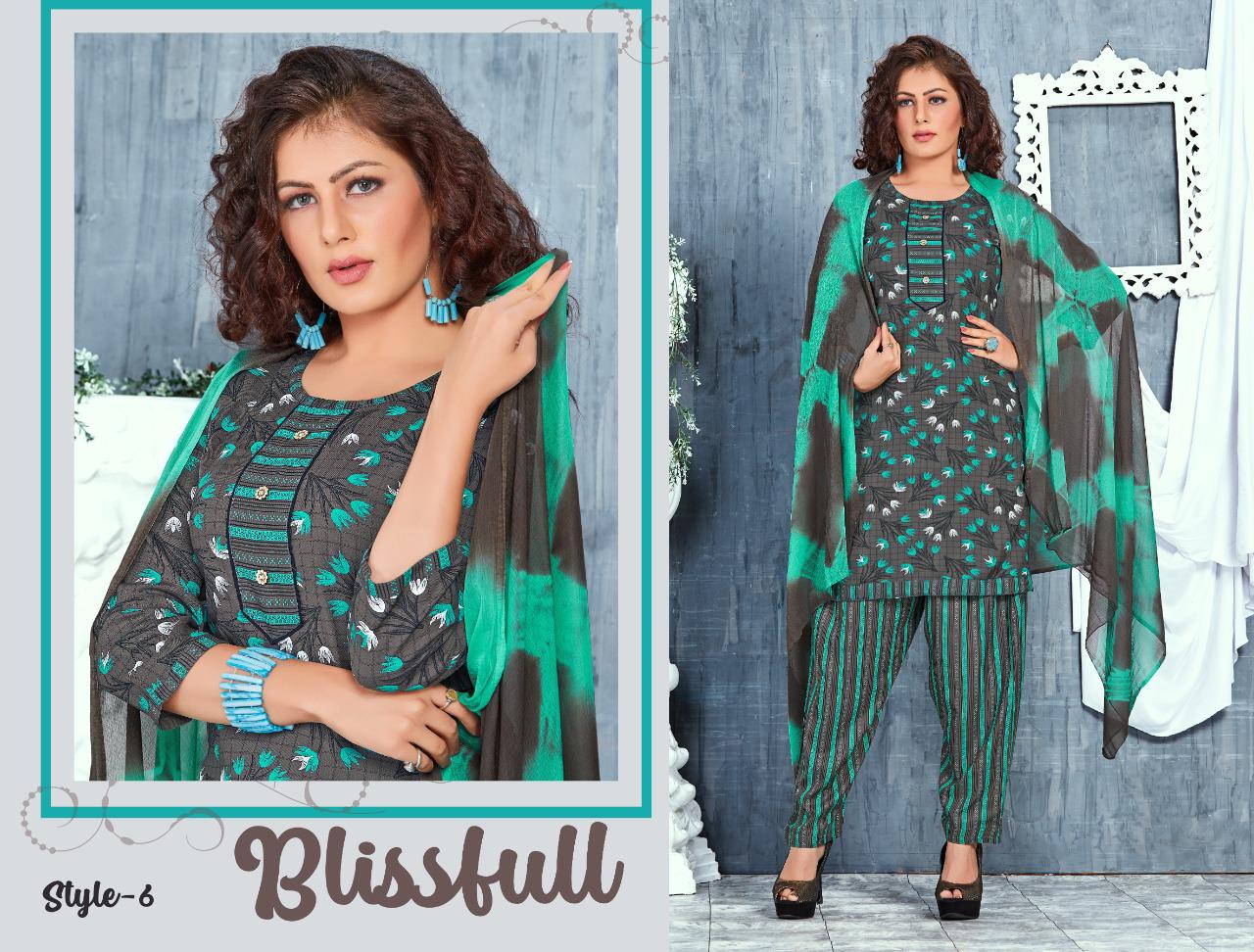 Trendy Honour Latest Designer Rayon Printed Ready Made Regular Wear Dress Collection 