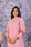 Naisha K 120 Khadi Cotton With Embroidered Work Co Ord Set Wholesale Online