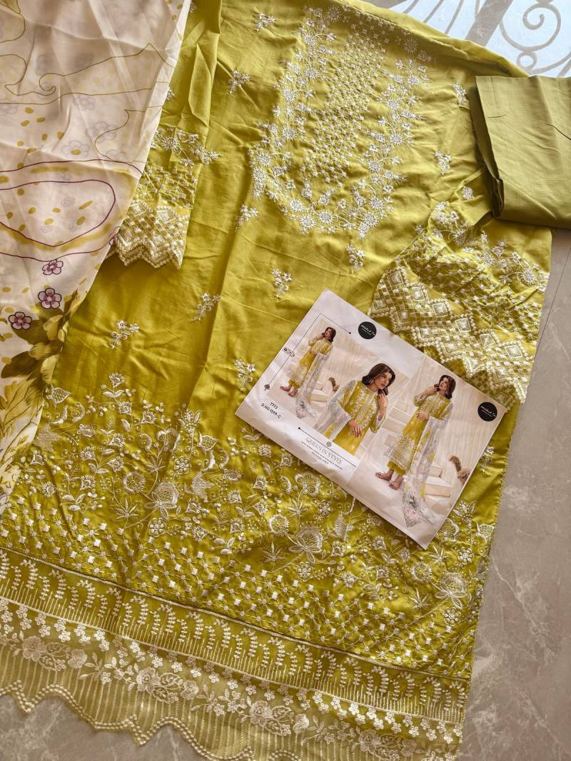 Mehboob Tex 1599 B And C Chiffon Dupatta Pakistani Salwar Suits Online Wholesale