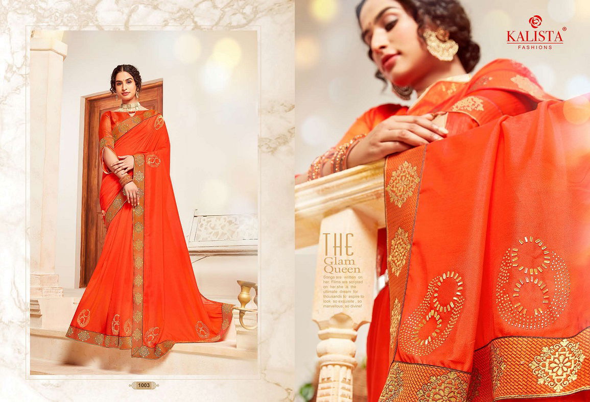 Kalishta Your Choice Exclusive Festival Wear Designer Vichitra Silk Saree Collection
