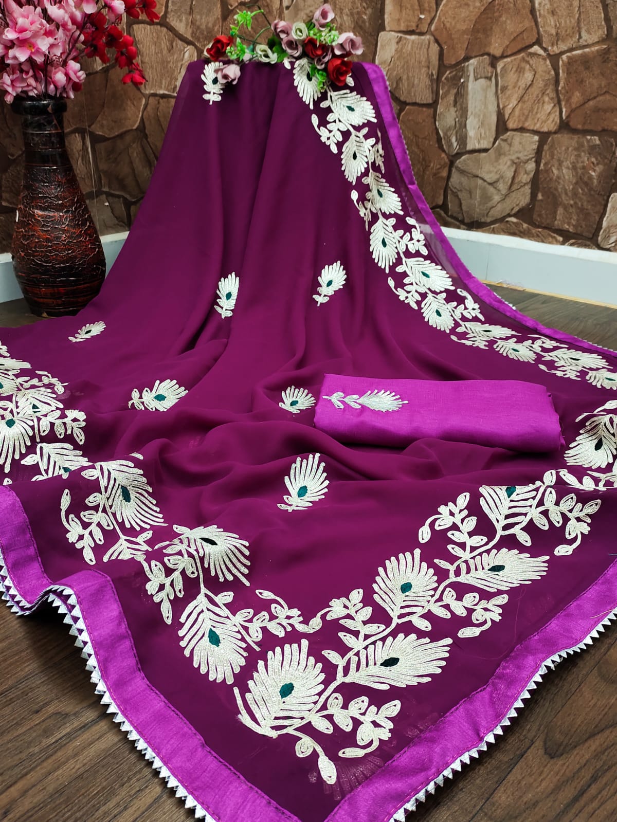 Shalini 3 New Exclusive Party Wear Georgette Designer Saree Collection