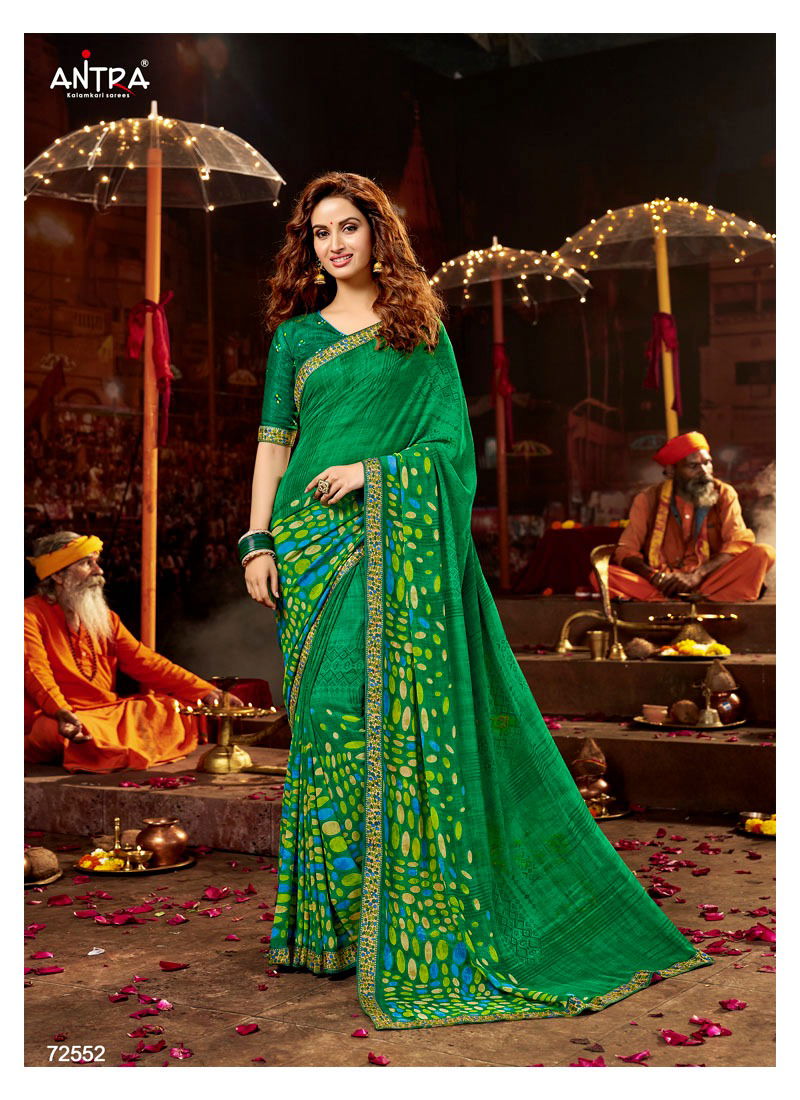 ANTPA CARVAAN Latest Fancy Designer Heavy Regular Wear Weightless Saree Collection