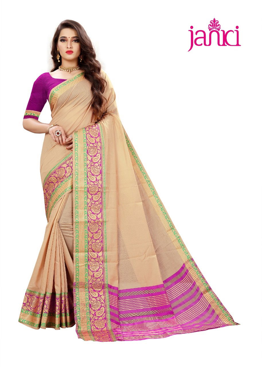 Janki Latest Designer Festive Wear Printed Linen Satin Silk Saree Collection 