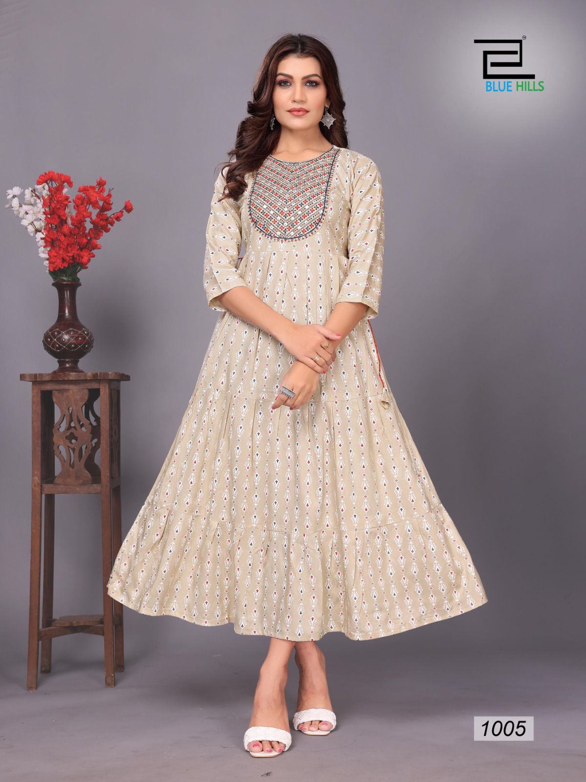 Blue Hills Sarfanaz Vol 10 Printed Anarkali Kurtis Catalog

