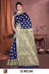 Ronisha 04 Mx Festive Wear Banarasi Jari Wedding Wear Saree Exporters In India
