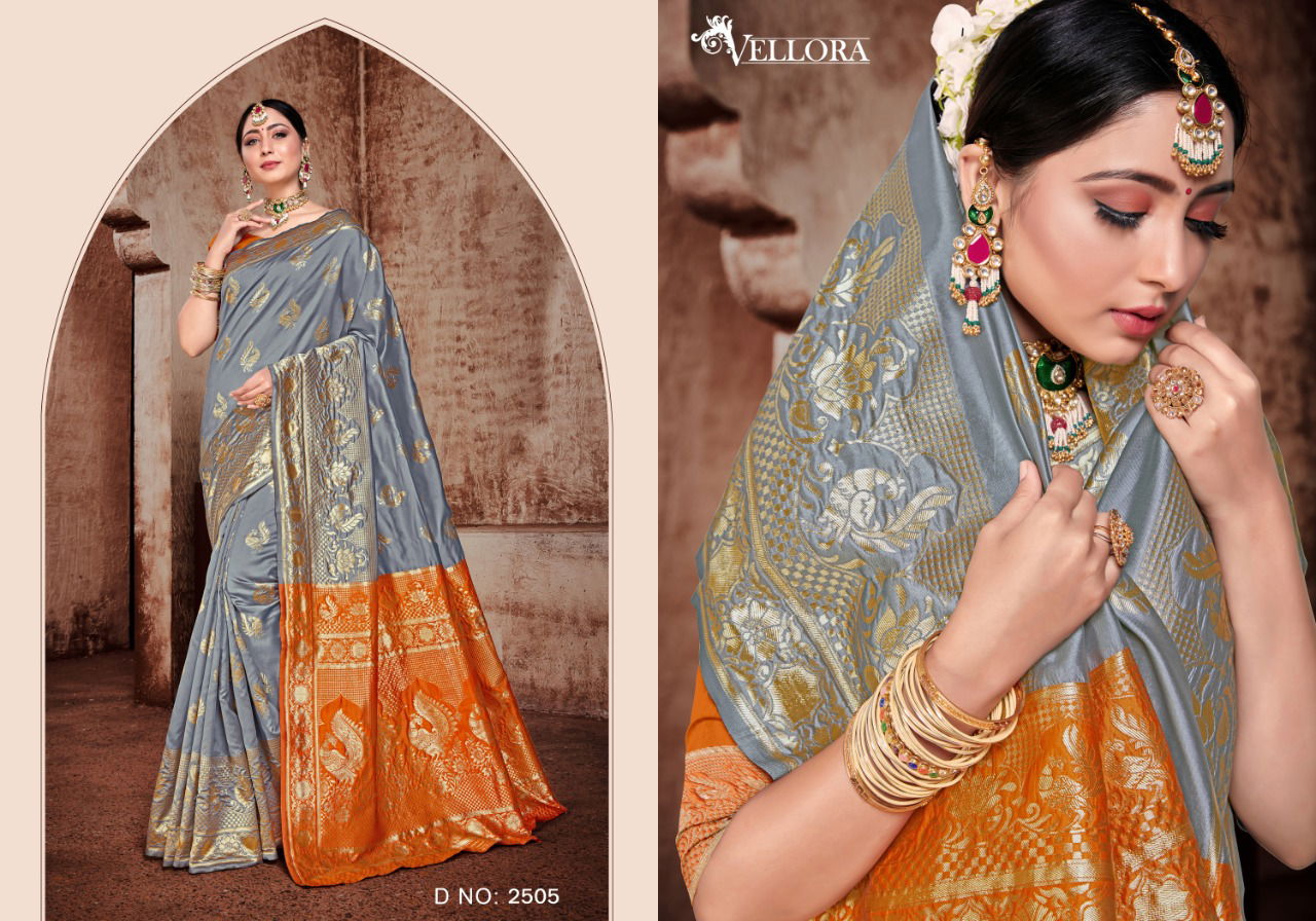 Vellora Vol -15 Designer Classy Printed Party Wear Bridal Rich Look Banarasi Silk Saree  