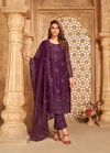 Signature Vol 7 By Bela Organza Coding Work Fancy Salwar Kameez Suppliers In India