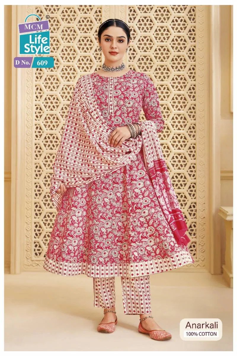 Anarkali Vol 6 By Mcm Cotton Readymade Suit Wholesalers In Delhi