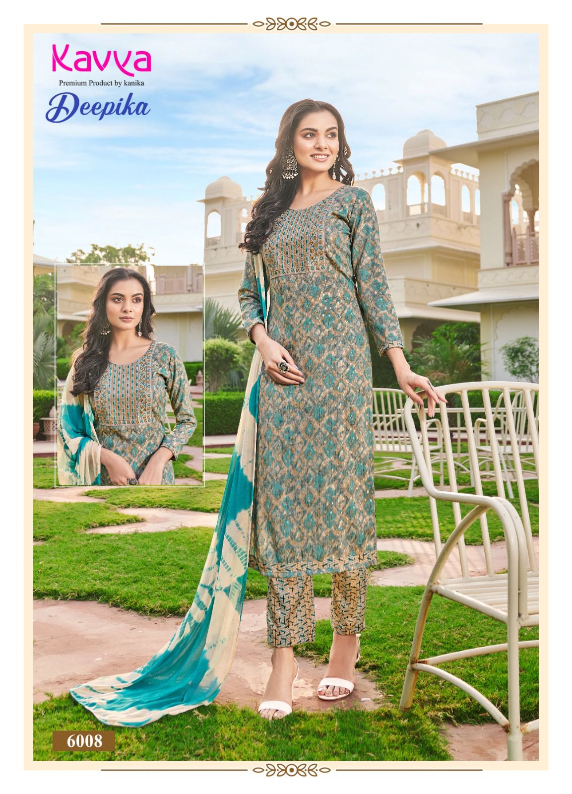 Kavya Deepika Vol 5 straight kurti With Bottom Dupatta Catalog
