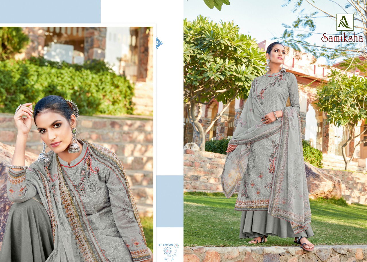 Alok Samiksha Latest fancy Regular Wear Pure Cotton chiefly work with Digital Print Dress Material Collection
