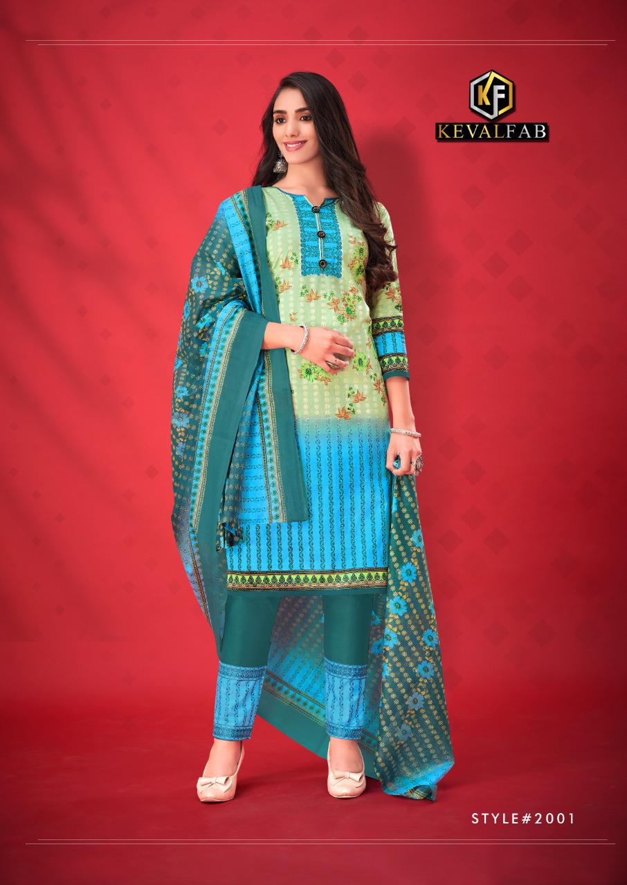 Keval Alija B Premium Luxury 2 Latest Fancy Casual Wear Printed Cotton Dress Materials Collection
