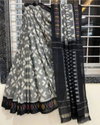 MG 171 Window 04 Plain Linen Printed Sarees Wholesale Shop In Surat