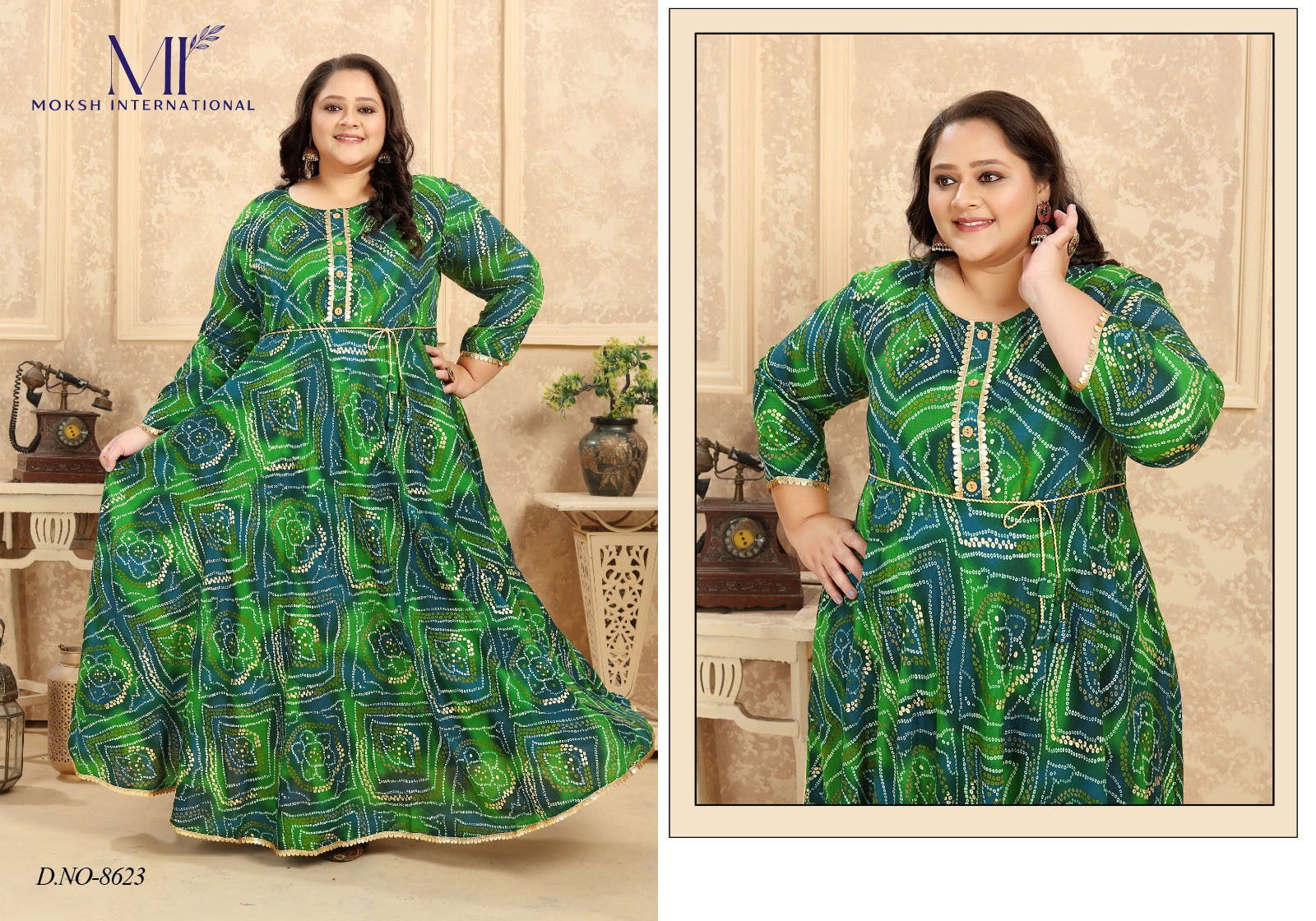 Plus Size Vol1 by Moksh Rayon Kurti With Pocket Catalog 