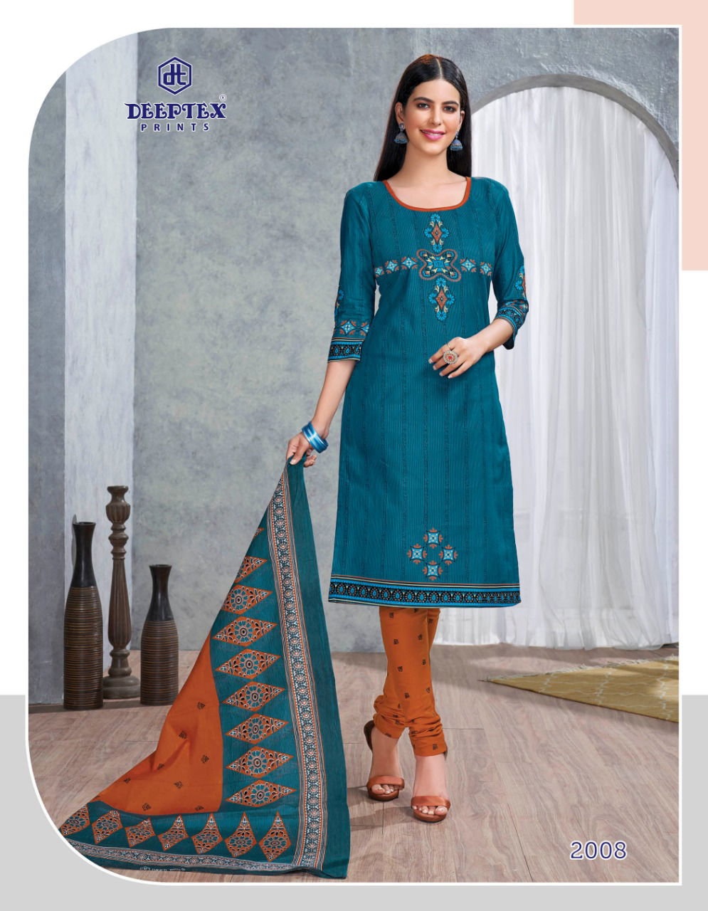 Deeptex Designer Printed Cotton Dress Material Collection