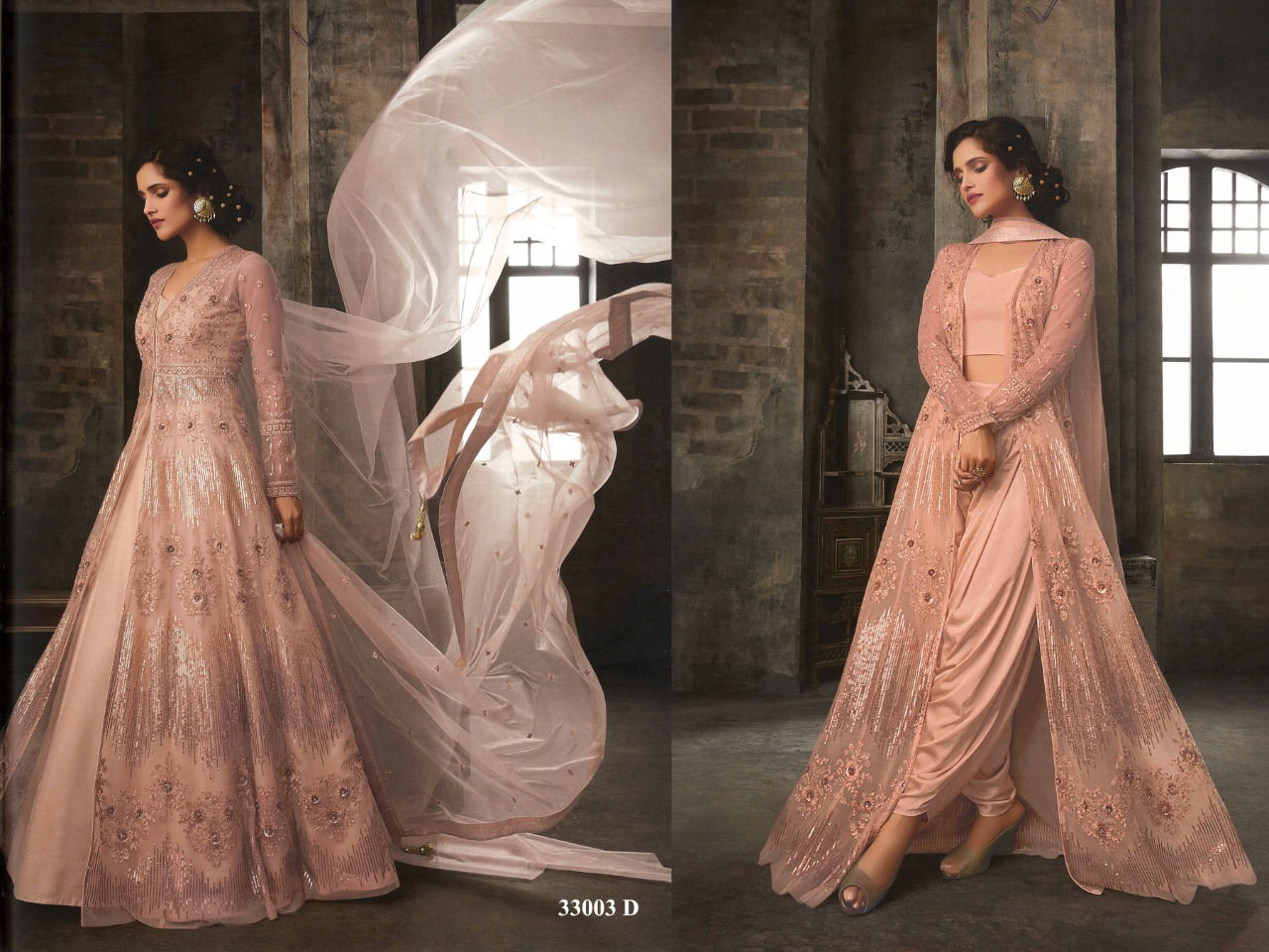 Latest New Designer Party Wear and For Wedding Anarkali Suit Collesction With Heavy Embroidered Work On Butter Fly Net With Bordered Dupatta and Banglory Satin Blouse