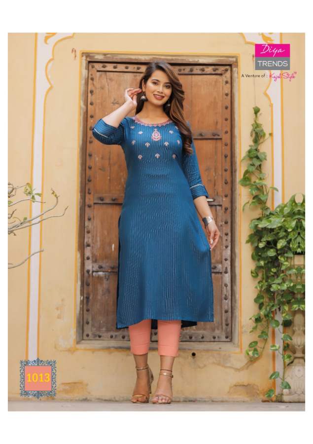 Fashion Story 1 Latest Party Wear Embroidery Fancy Kurti Collection