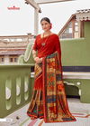 Kalista Falak Causal Daily Wear Vichitra Silk Printed Designer Saree Collection
