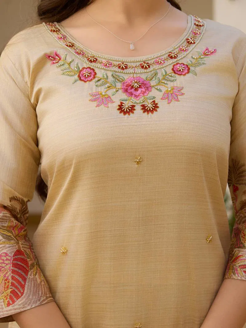 Hr 22 Viscose Assam Silk Fancy Kurti Bottom With Dupatta Online Wholesale